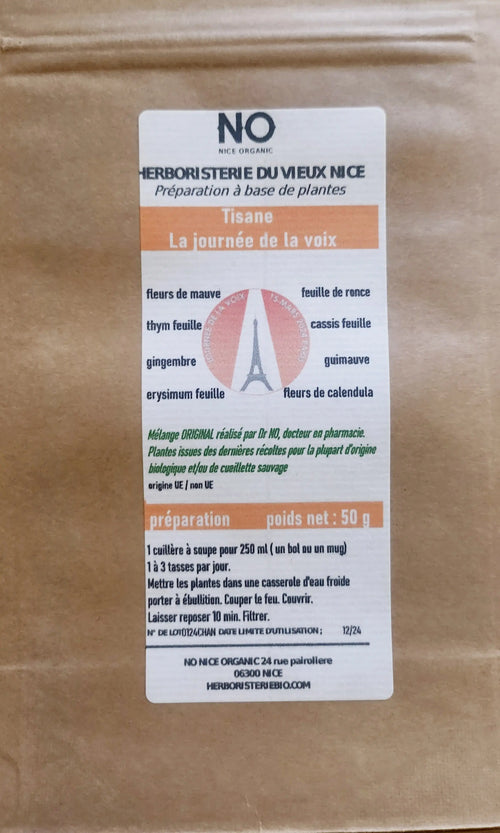 Tisane de la Voix 100 g NICE ORGANIC herboristerie bio