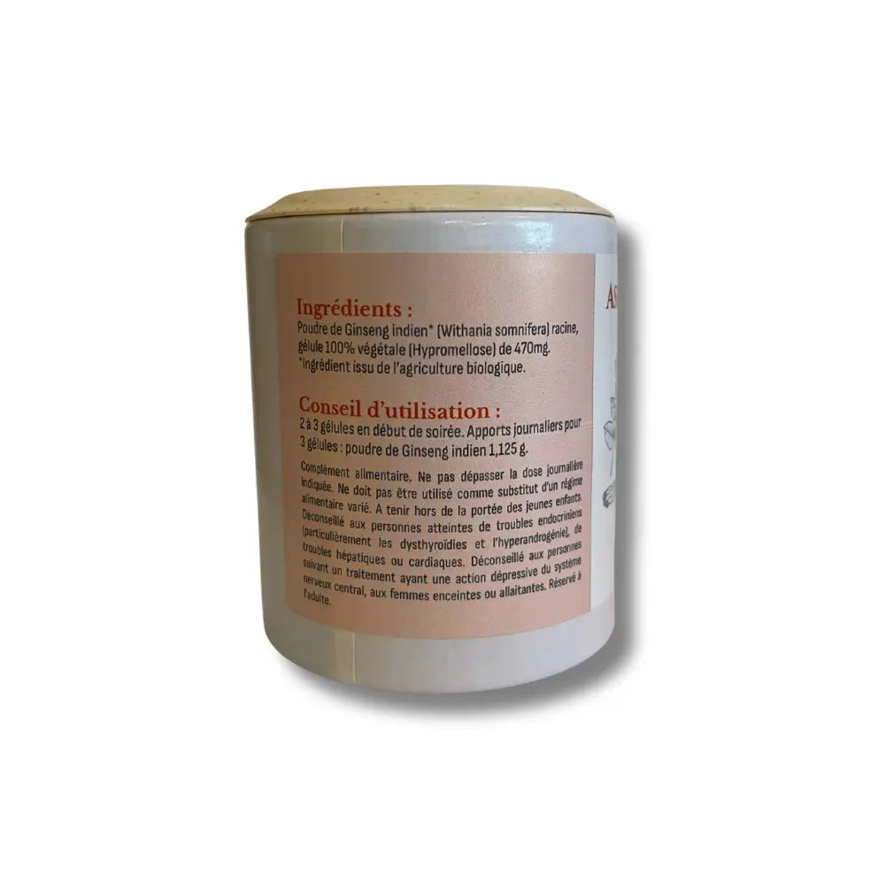 Ashwagandha 60 gélules - Herboristerie du vieux Nice Herboristerie bio du vieux Nice