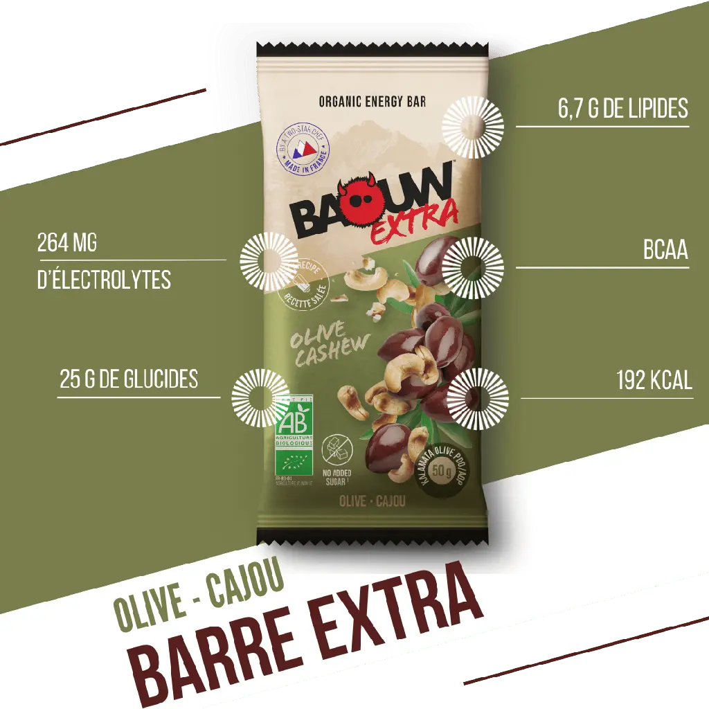 Barres Énergétiques : olive - cajou Baouw Herboristerie bio du vieux Nice