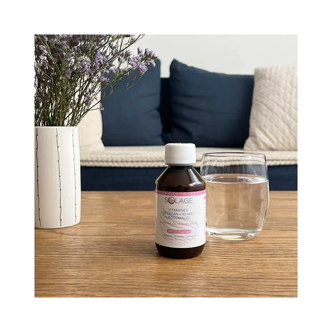 Vitamine D3 Vegan + K2-MK7 liposomale - 1000 UI Herboristerie bio du vieux Nice