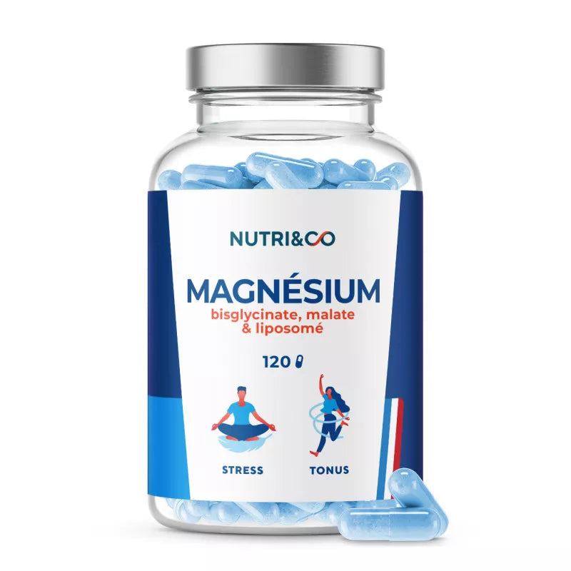 Magnesium haute absorption 120 gélules Nutri&Co