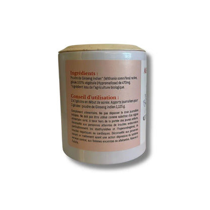Ashwagandha 60 gélules - Herboristerie du vieux Nice Herboristerie bio du vieux Nice