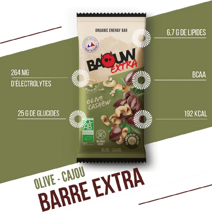 Barres Énergétiques : olive - cajou Baouw Herboristerie bio du vieux Nice