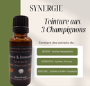 Synergie de 3 champignons médicinaux | Extrait liquide Reishi Hericium Shiitake | Complément alimentaire à base de champignon cultivé en France |