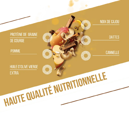 Barres Protéinées : pomme-canelle Baouw Herboristerie bio du vieux Nice