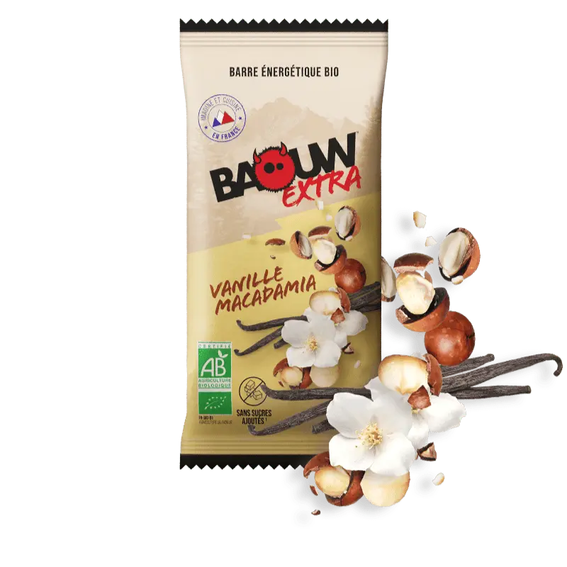 Barres Énergétiques : vanille - macadamia Baouw Herboristerie bio du vieux Nice