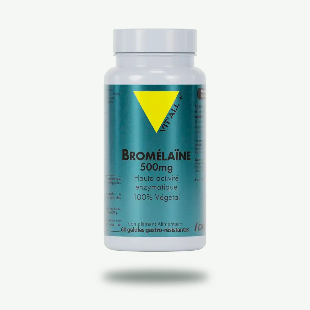 Bromelaine 500mg Haute activité enzymatique 100% végétal Vit'All+ Herboristerie bio du vieux Nice
