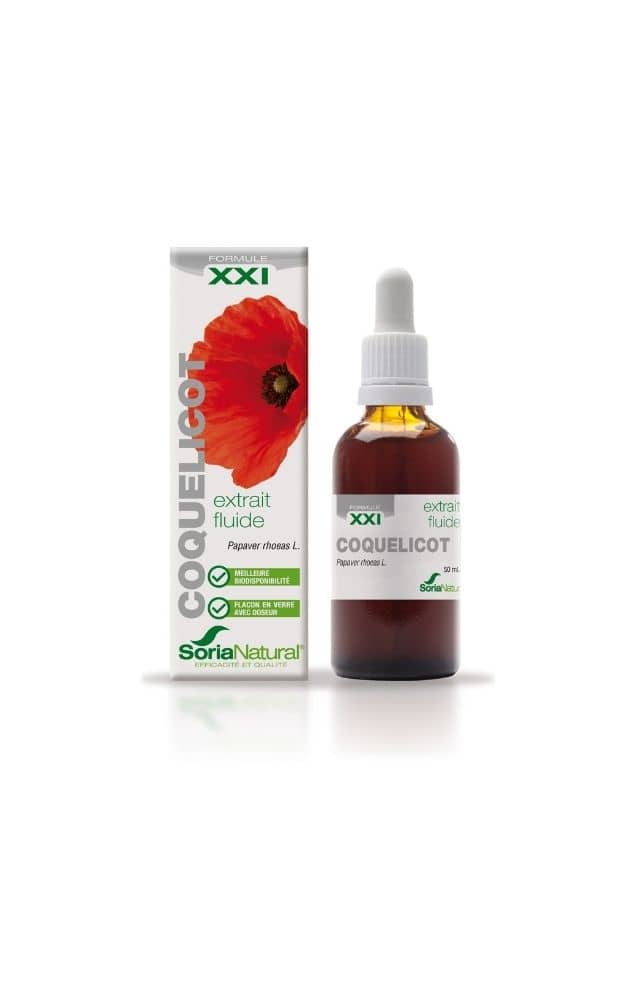 Soria Natural Coquelicot Extrait Fluide 50ml