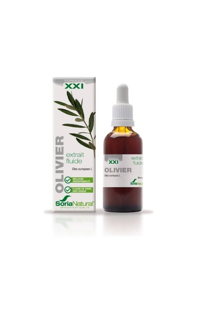 Soria Natural Olivier Extrait Fluide 50ml NICE ORGANIC herboristerie bio