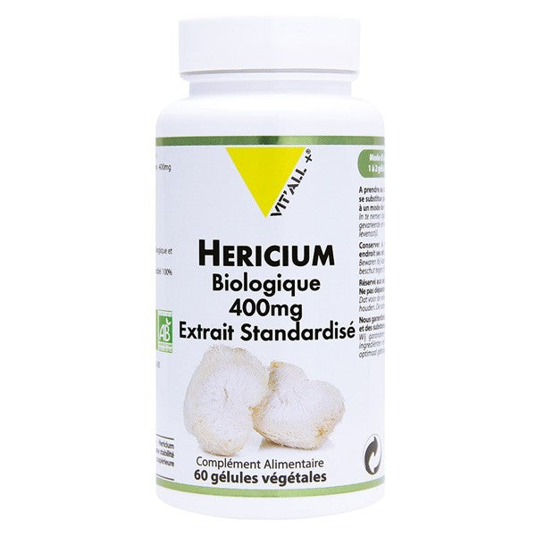 extrait de champignon bio HERCIUM - Crinière de Lion vitall+ 60 gelules