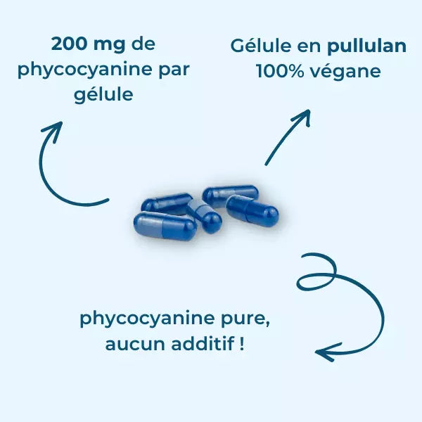 Phycocyanine 200 mg boite de 30