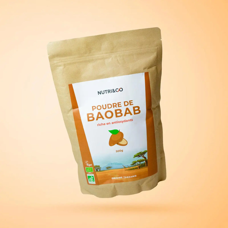 Poudre de Baobab BIO 500g Nutri&Co NICE ORGANIC herboristerie bio