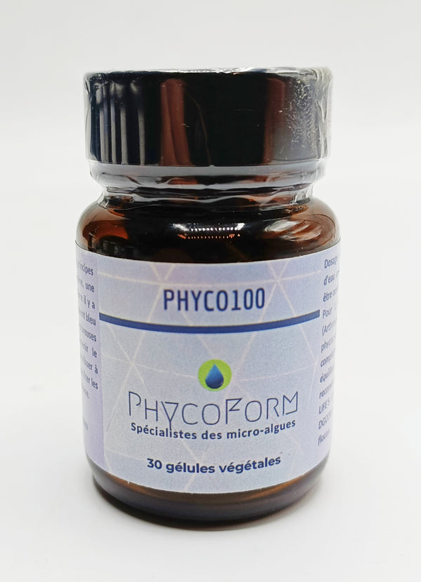 phycoyanine concentré 100 mg boite de 30